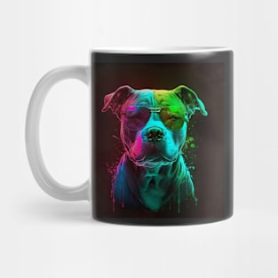 Handsome bodyguard - Pitbull retro rgb style Mug